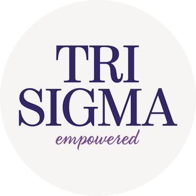 Tri Sigma's logo (a user of OmegaFi's fraternity and sorority management software)
